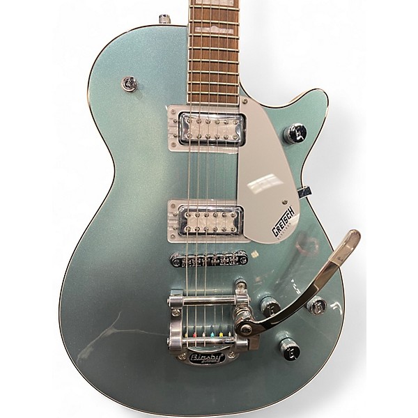 Used 2023 Gretsch Guitars 140th Anniversary Electromatic Jet G5230T FT w/ Bigsby Stone/Pearl Platinum Solid Body Electric ...