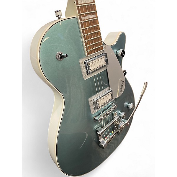 Used 2023 Gretsch Guitars 140th Anniversary Electromatic Jet G5230T FT w/ Bigsby Stone/Pearl Platinum Solid Body Electric ...