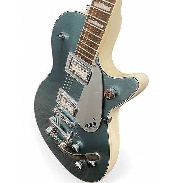 Used 2023 Gretsch Guitars 140th Anniversary Electromatic Jet G5230T FT w/ Bigsby Stone/Pearl Platinum Solid Body Electric ...