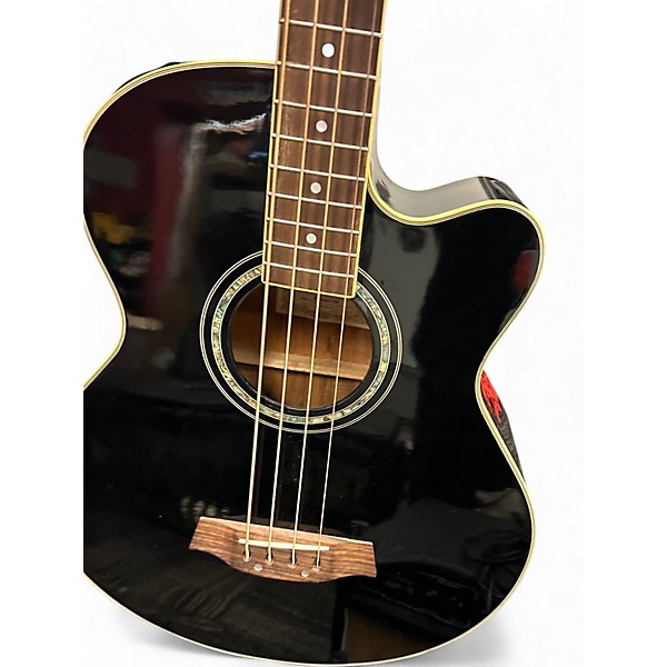 Used Ibanez AEB 10 E BLACK Acoustic Bass Guitar