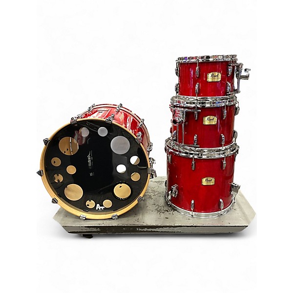 Used Pearl 4 Piece Session Studio Classic red Drum Kit