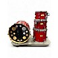 Used Pearl 4 Piece Session Studio Classic red Drum Kit thumbnail