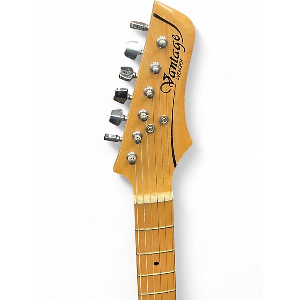 Used Vantage AVENGER Brown Solid Body Electric Guitar