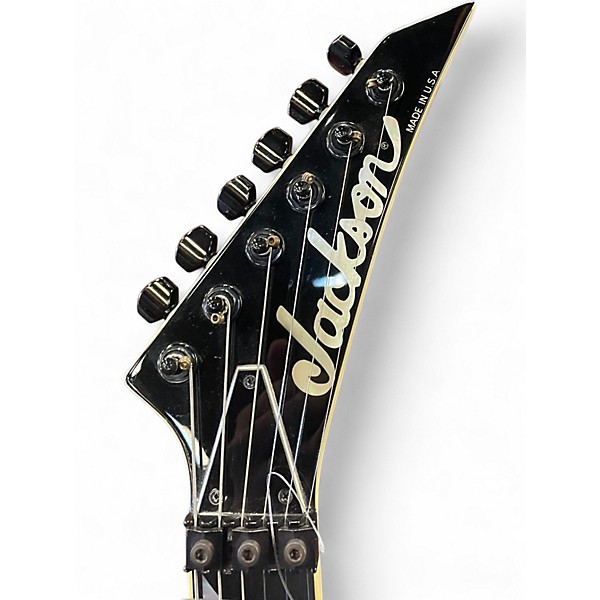 Vintage 1999 Jackson KING V Blue Ghost Flames Solid Body Electric Guitar