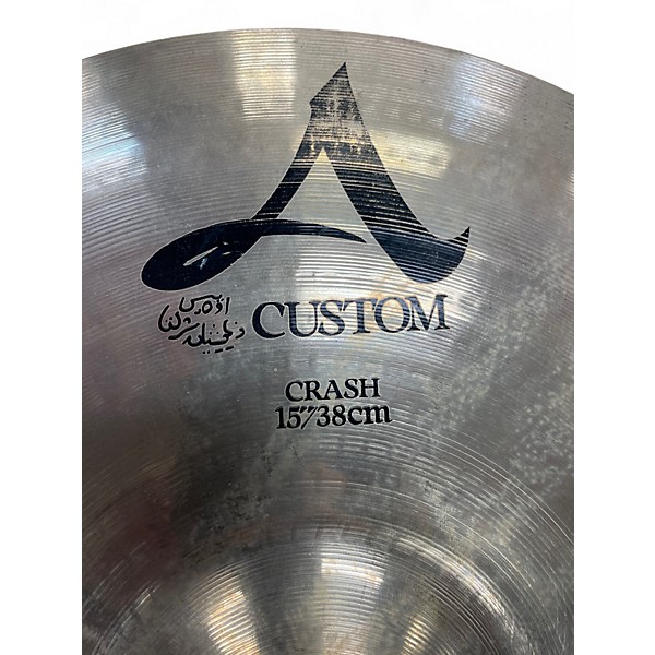 Used Zildjian 15in A Custom Crash Cymbal
