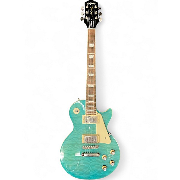 Used Epiphone LES PAUL STANDARD 60S Trans Blue Solid Body Electric Guitar