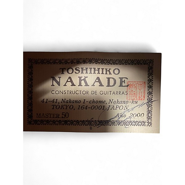 Used Toshihiko Nakade Master 50 Natural Classical Acoustic Guitar