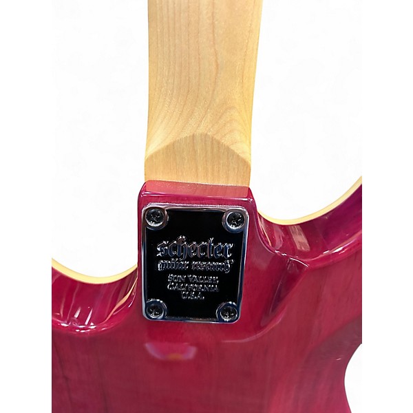 Used Schecter Guitar Research Omen Extreme 6 PINK BURST Solid Body Electric Guitar