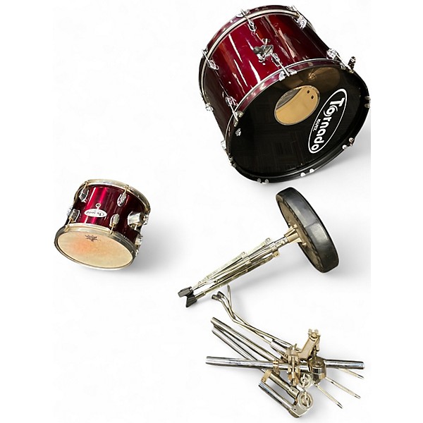 Used Mapex 6 Piece Tornado Wine Red Drum Kit