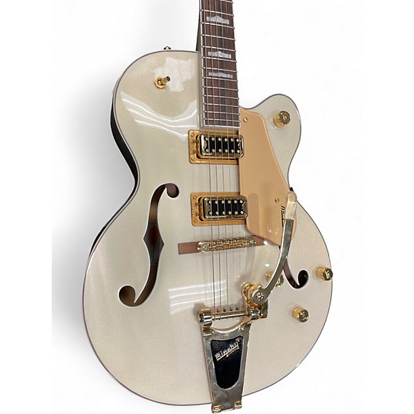 Used Gretsch Guitars g5427tg Champagne White Gold Hollow Body Electric Guitar