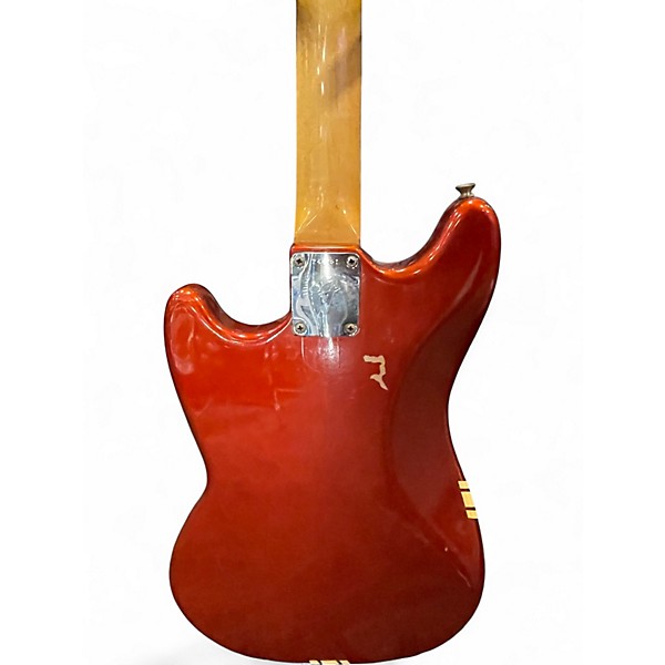 Vintage 1966 Fender Competition Mustang Burgundy Solid Body Electric Guitar