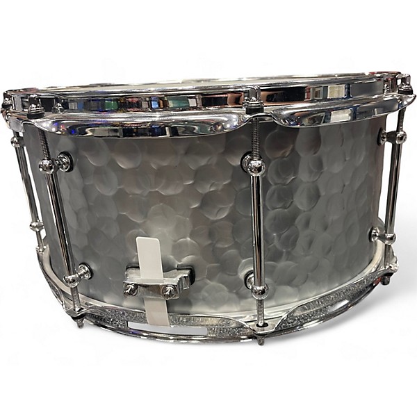 Used Pork Pie 14in Hammered aluminum snare HAMMERED ALUMINUM Drum