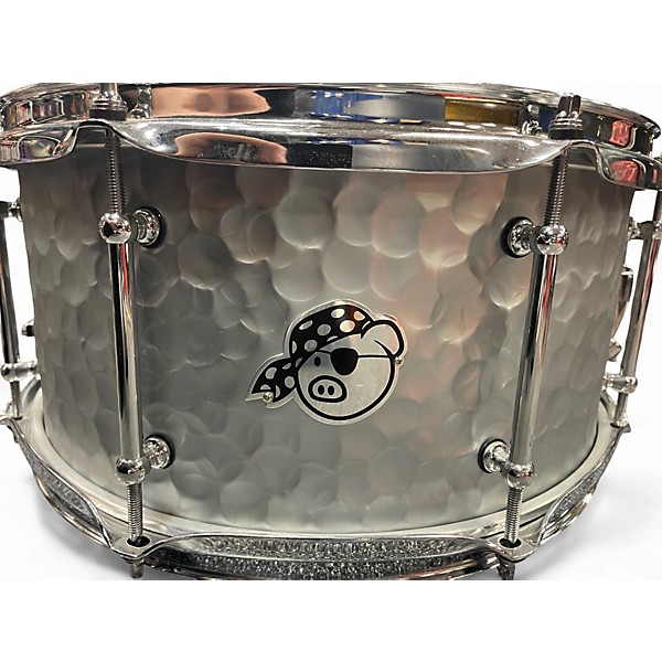 Used Pork Pie 14in Hammered aluminum snare HAMMERED ALUMINUM Drum