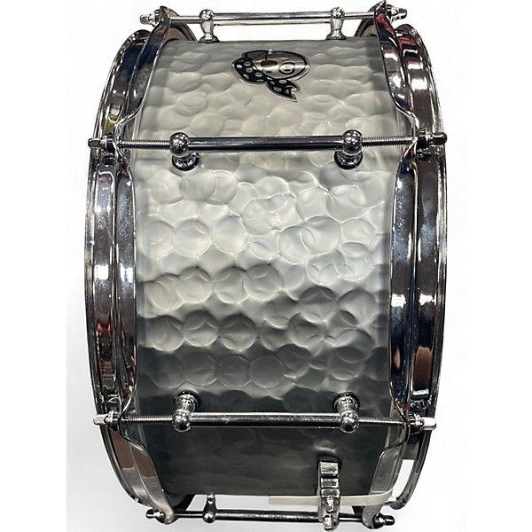 Used Pork Pie 14in Hammered aluminum snare HAMMERED ALUMINUM Drum