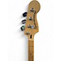 Used Squier Precision Bass Natural Electric Bass Guitar