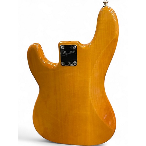Used Squier Precision Bass Natural Electric Bass Guitar