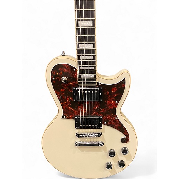 Used D'Angelico Premier Atlantic White Solid Body Electric Guitar