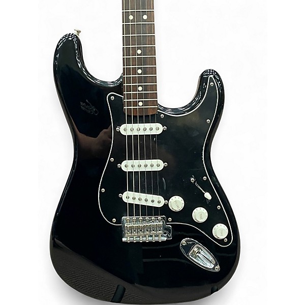 Used 2004 Fender Standard Stratocaster Black Solid Body Electric Guitar