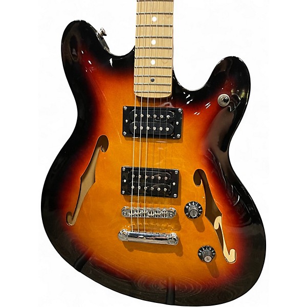 Used Squier vibe starcaster sunburst Hollow Body Electric Guitar