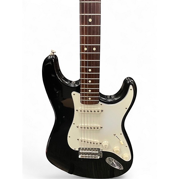 Used Fender Standard Stratocaster Black Solid Body Electric Guitar