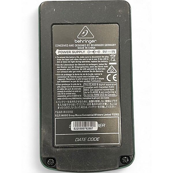 Used Behringer UV300 Ultra Vibrato Effect Pedal