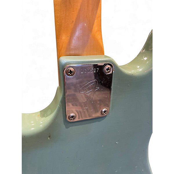 Vintage 1967 Fender Mustang Bass Daphne Blue Electric Bass Guitar