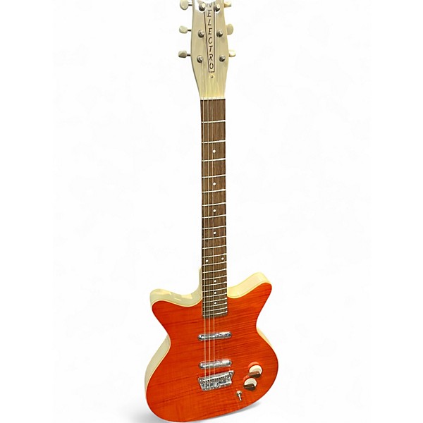 Used Danelectro 59 DIVINE Orange Solid Body Electric Guitar