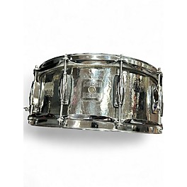 Used Gretsch Drums 14X5 Hammered Chrome Over Brass Chrome Drum