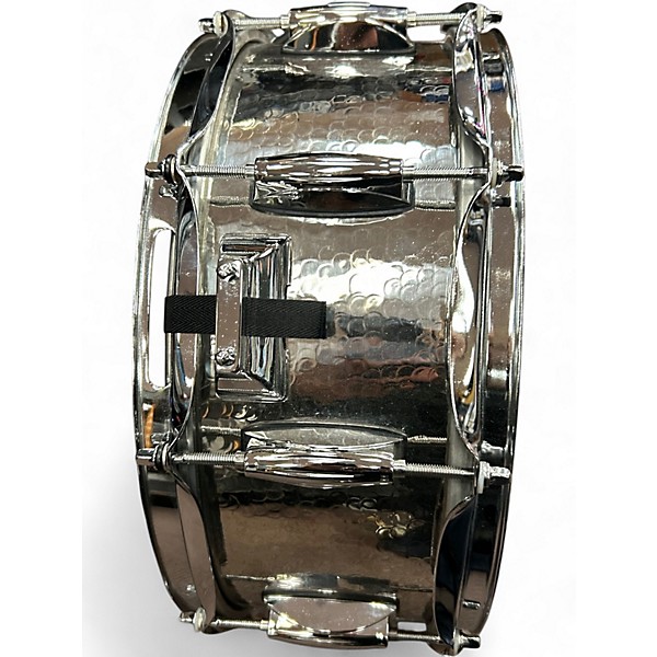Used Gretsch Drums 14X5 Hammered Chrome Over Brass Chrome Drum