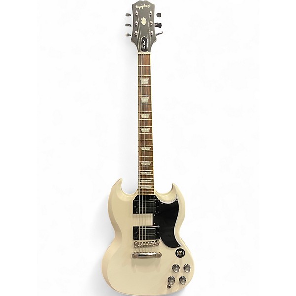 Used Epiphone INSPIRED BY GIBSON 1961 LES PAUL SG White Solid Body Electric Guitar