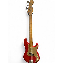 Used Fender Vintera 50s Precision Bass Fiesta Red Electric Bass Guitar