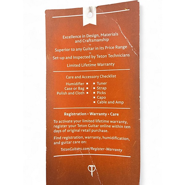 Used Teton STB130FMCENT Natural Acoustic Bass Guitar