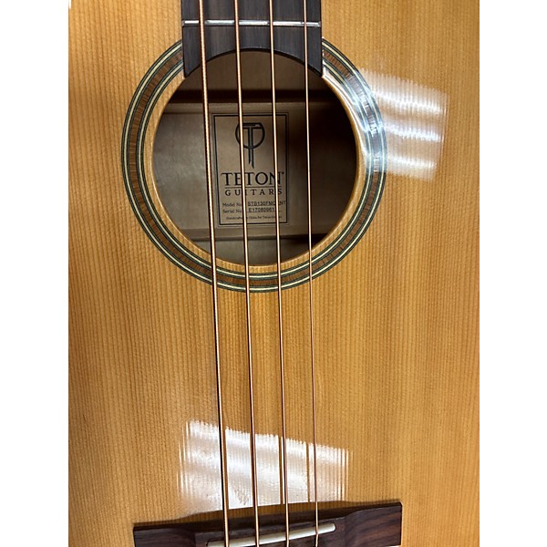 Used Teton STB130FMCENT Natural Acoustic Bass Guitar