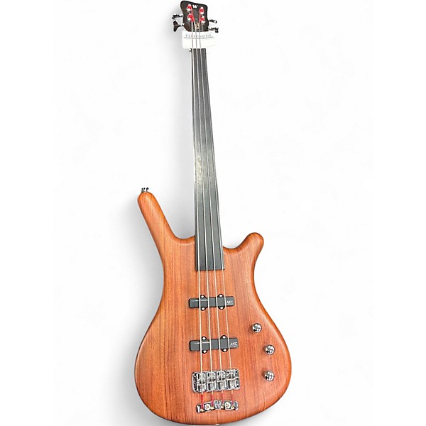 Used Warwick Corvette 4 String FRETLESS Electric Bass Guitar