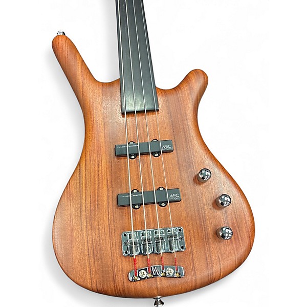 Used Warwick Corvette 4 String FRETLESS Electric Bass Guitar