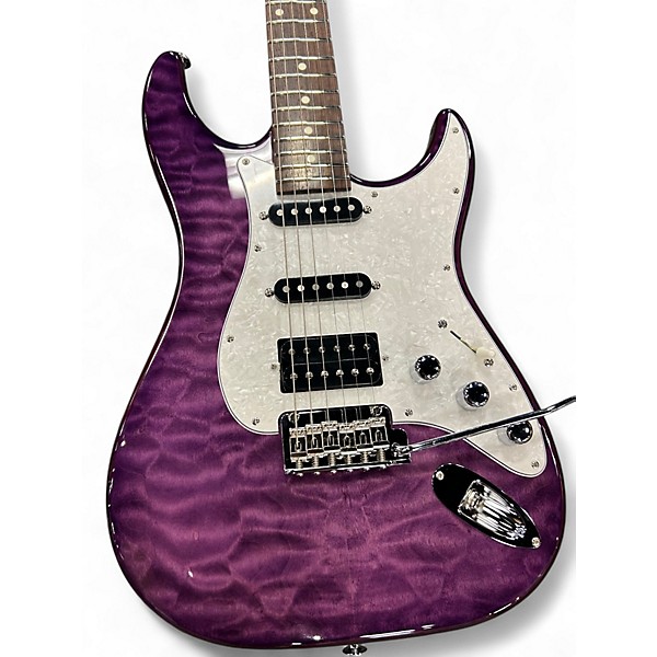 Used Greco WS-ADV-G QT ADVANCED COMFORTABLE PURPLE QUILT Solid Body Electric Guitar