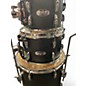 Used Pearl 4 Piece Masters Maple Complete Matte Black Drum Kit