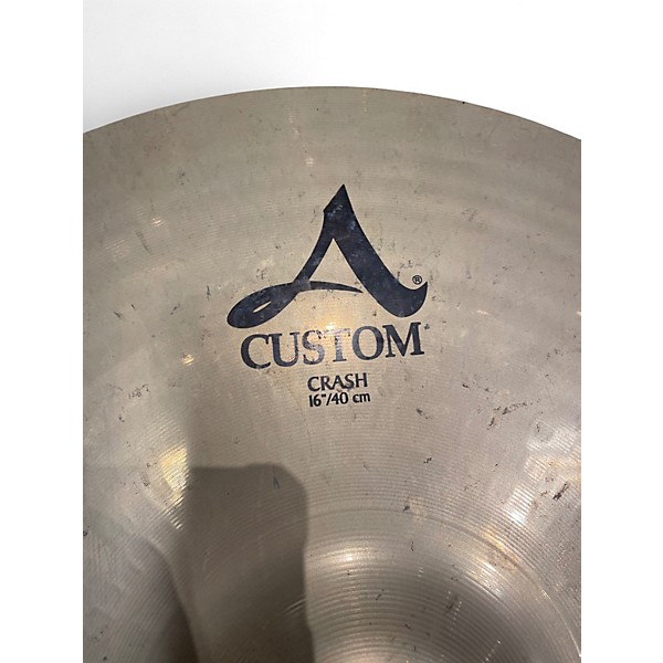 Used Zildjian 16in A Custom Crash Cymbal