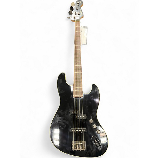 Used Fender Aerodyne Jazz Bass Black Electric Bass Guitar