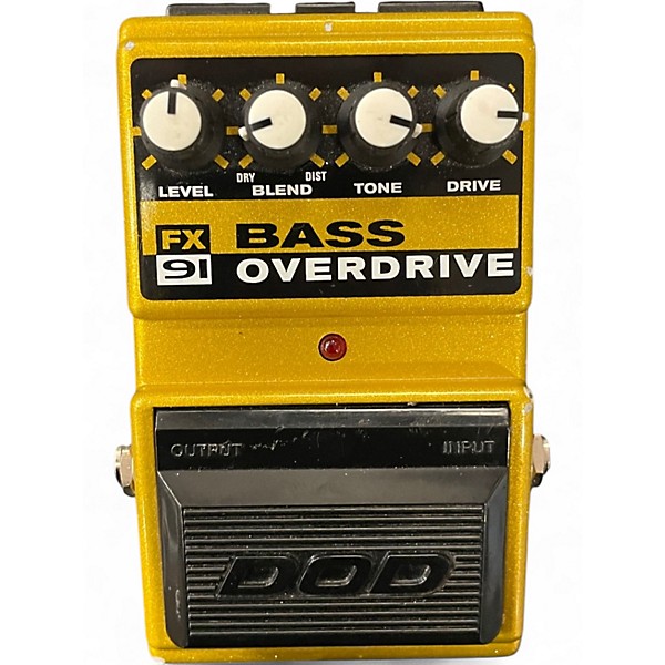 Used DOD FX91 Bass Overdrive Effect Pedal