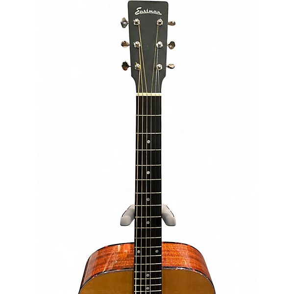 Used Eastman E1OM-DLX Natural Acoustic Electric Guitar