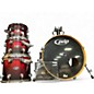 Used PDP by DW 4 Piece FS Series Red to Black Fade Drum Kit thumbnail