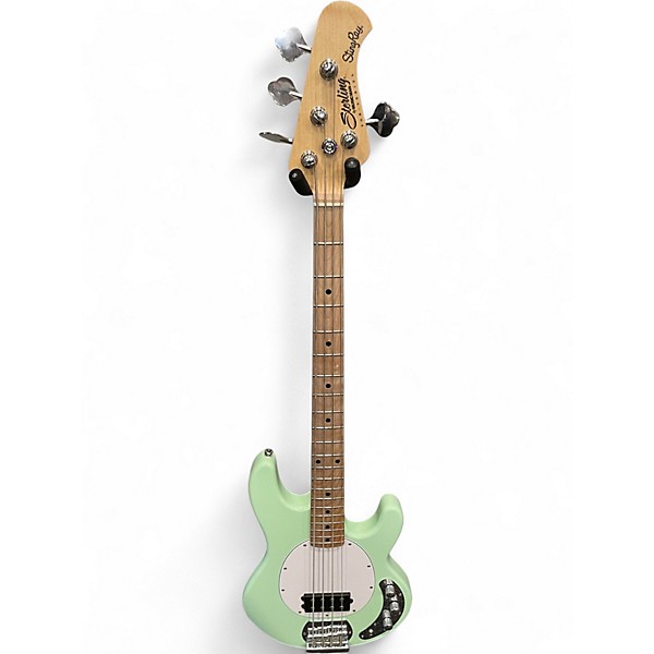 Used Stering STING RAY Emerald Green Electric Bass Guitar