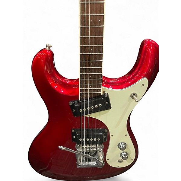 Used Mosrite '64 Reissue Type II Candy Apple Red Metallic Solid Body Electric Guitar