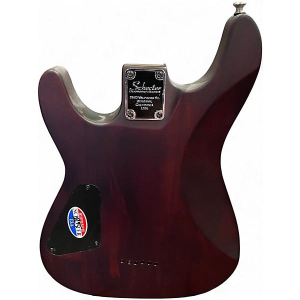 Used 2011 Schecter OMEN 6 Walnut Solid Body Electric Guitar