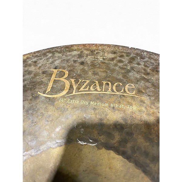 Used MEINL 14in Byzance Extra Dry Medium Hi Hat Pair Cymbal