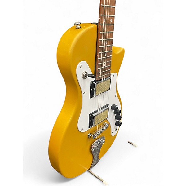 Used Airline Thunderstick Metallic Gold Solid Body Electric Guitar