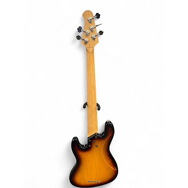 Used Lakland 55-60 Skyline Custom 5 String 3 Color Sunburst Electric Bass Guitar
