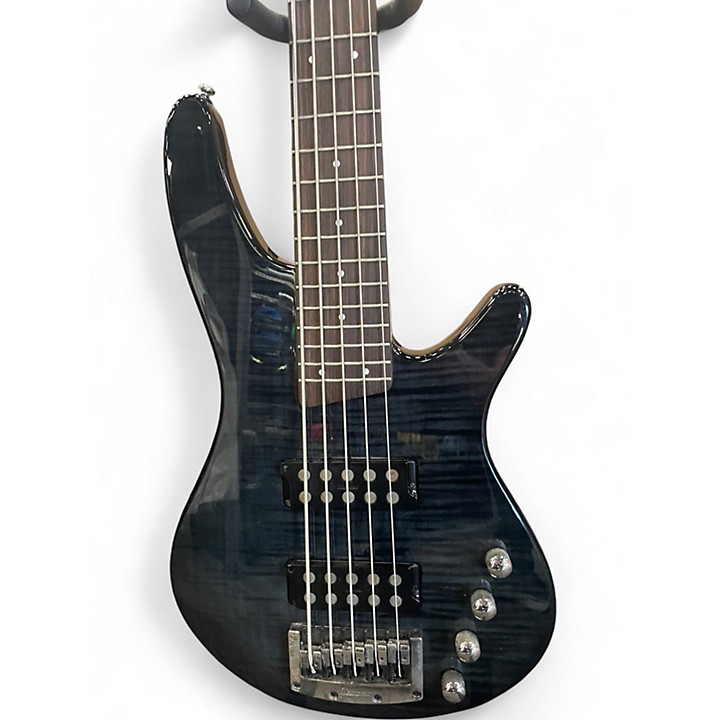 Used Ibanez SRX505 Trans Black Electric Bass Guitar Trans Black