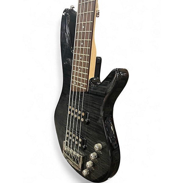 Used Ibanez SRX505 Trans Black Electric Bass Guitar